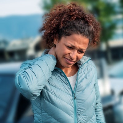 Painful neck ache after fender bender car crash